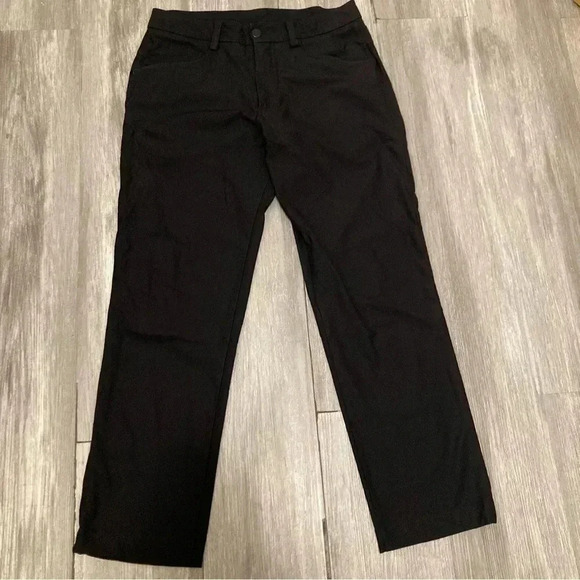 Lululemon Men’s‎ Black Pants Size 32x29 Straight Leg - Picture 1 of 8